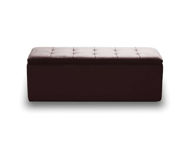LIDO ΣΚΑΜΠΟ VELVET BROWN ΜΕ ΑΠΟΘ. ΧΩΡΟ 101X41X42εκ.